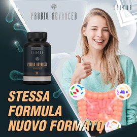 Farma Fusion Probio Advanced | Prebiotico con 60 miliardi di CFU + 25 ceppi probiotici | Ceppi probiotici vivi | Migliora la salute dell'apparato digerente | Protegge il sistema immunitario | 120 caps