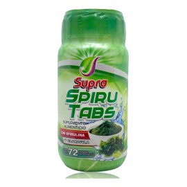 Spiru Tabs Supra Natura Tabletas Espirulina Clorofila Unidades