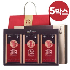 Hongsam-ui-gil Premium Red Ginseng Extract Sticks 5 Boxes (+Shopping Bag) / 홍삼의길 홍삼정진액스틱 프리미엄 5박스 (+쇼핑백)
