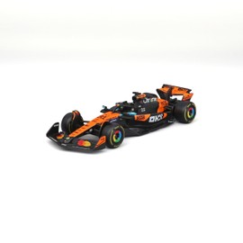 Bburago - McLaren F1 MCL39 2025#4 Norris, Auto Diecast in Scala 1:43 con Dettagli Autentici, Replica F1 McLaren, Livrea Papaya/Nera, Licenza Ufficiale, Età Consigliata 3+ Anni