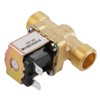 Akozon Solenoid Valve, 12V BSPP G1/2 Brass N/C Normally Closed