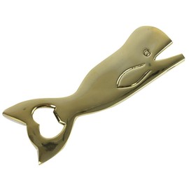 Nauticalia Whale Bottle Opener, Brass, 19cm