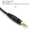Generic Headphone Spring Sound Cable, Extendable Coiled Cord with Locking
