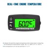 Runleader Digital Engine Temperature Meter Green Backlight Display for Lawn