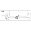 TRUSCO B64-0560 Split Pin Stainless Steel, Size: 0.2 x 2.4