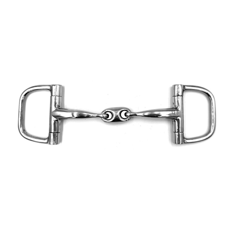 Equine Smile ES0090 ErgoBit D-Ring Snaffle Double Broken Anatomically Shaped