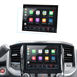 LANTU Car Screen Protector for Dodge Ram 1500 2500 3500 Uconnect 2013-2018 2019 2020 2021 2022 2023 2024 2025 Accessories Navigation Touchscreen Protector Film Tempered Glass HD Clear Anti-Glare 8.4''