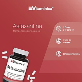 Vitaminica Astaxantina 20mg 90 Cápsulas Pack 3 Antioxidante