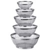 5 Pack Strainers for Kitchen, 18/8 Stainless Steel Colander, Fine