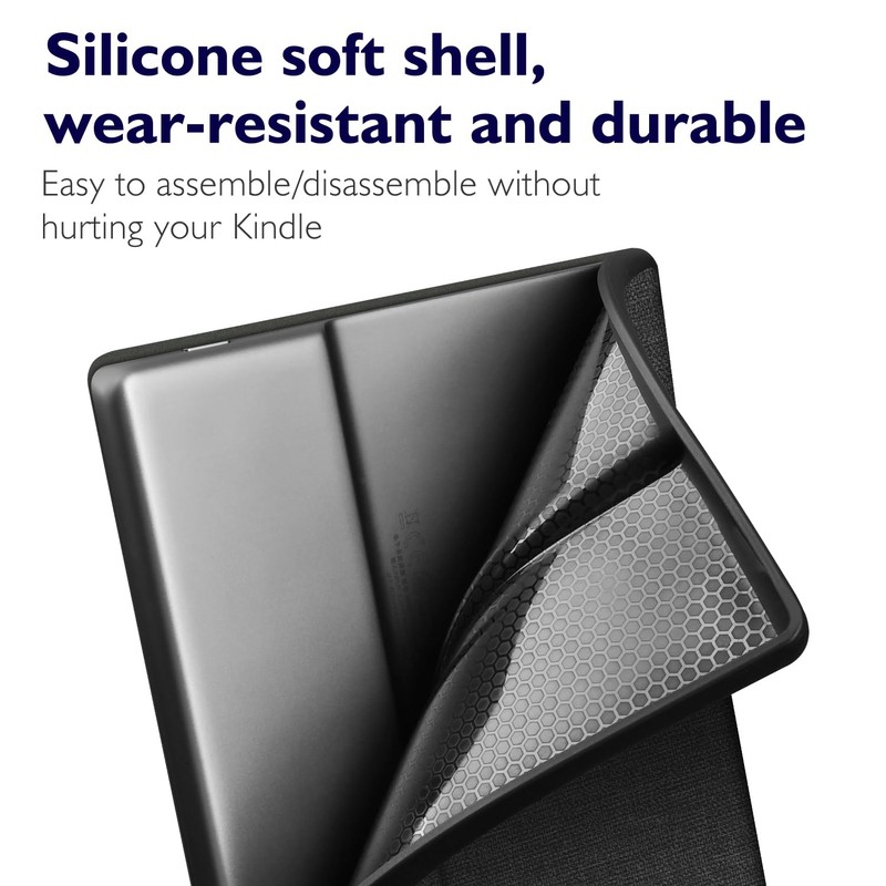 ERUNTO Case for 7 Inch Kindle Oasis 2/3, TPU Case