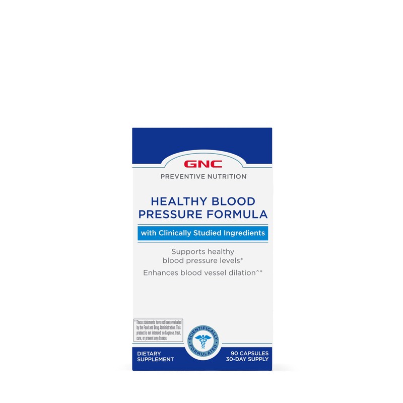 GNC Preventive Nutrition Healthy Blood Pressure Formula - 90 Capsules