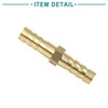 ACROPIX 5pcs Universal 6mm Gold Tone Brass Barb Hose Fitting