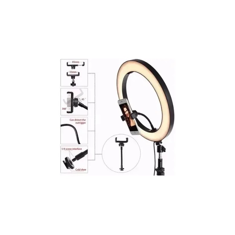Aro De Luz 8 Pulgadas De Iluminacion Usb Con Soporte