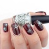 Whats Up Nails Silver Jolly Snowflakes Stencils for Nails, Christmas