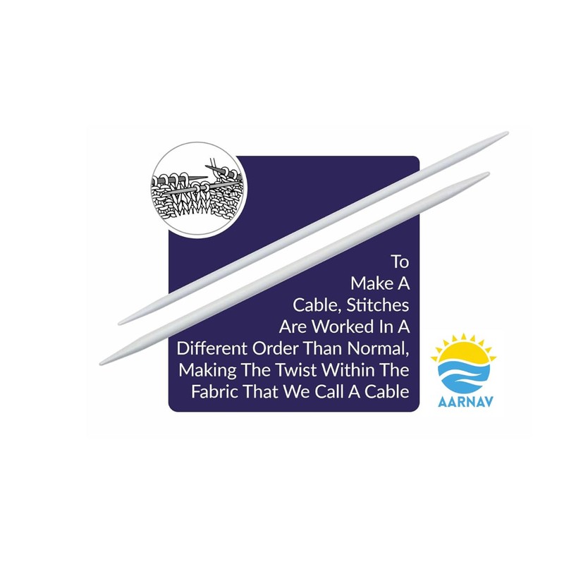 Aluminium Small Straight Cable Needle | 3-4mm | 2 Pack