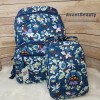 VERA BRADLEY Essential Backpack Bookbag Floral Blue Bursts Bag NWT