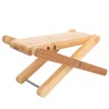 VICASKY Bamboo Beauty Nail Pedicure Foot Stool Adjustable Folding Guitar