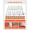 VEVOR Leather Working Tools Kit, 72 PCS with Portable Leather