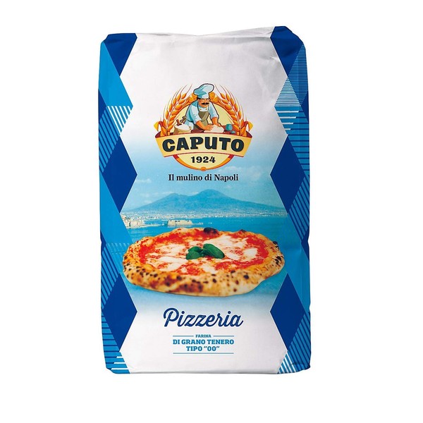 Antimo Caputo Pizzeria Flour 55 LB Blue Bulk Bag - Italian Double Zero 00 - All Natural Wheat for Authentic Pizza Dough, Bread, & Pasta