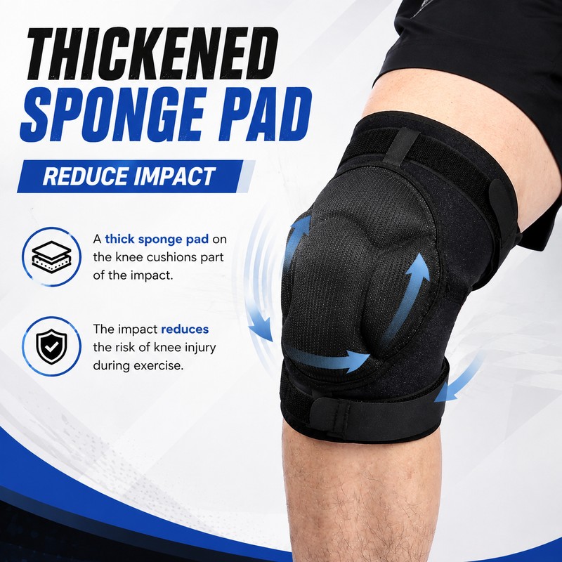 Protective Knee Pads for Volleyball & Sports – Thick Sponge