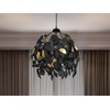 LED Pendant Light Dimmable Lampshade Diameter 38 cm Leaves Design
