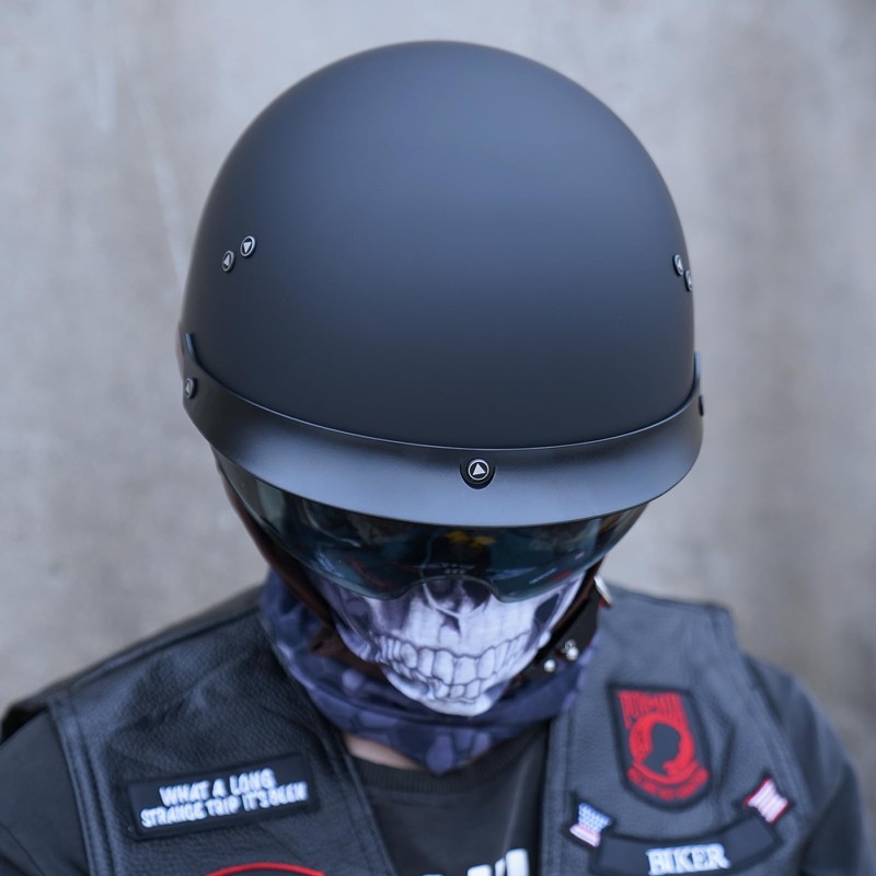 JQF Gear Retro Motorcycle Helmets for Men Women Open Face