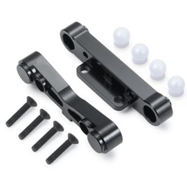 MORFUM RC Aluminum Alloy Rear Lower Arm Suspension Mount Set Fixing Arm Compatible with Arrma Kraton Typhon Senton Talion 1/5 1/8 RC Car Upgrade Parts