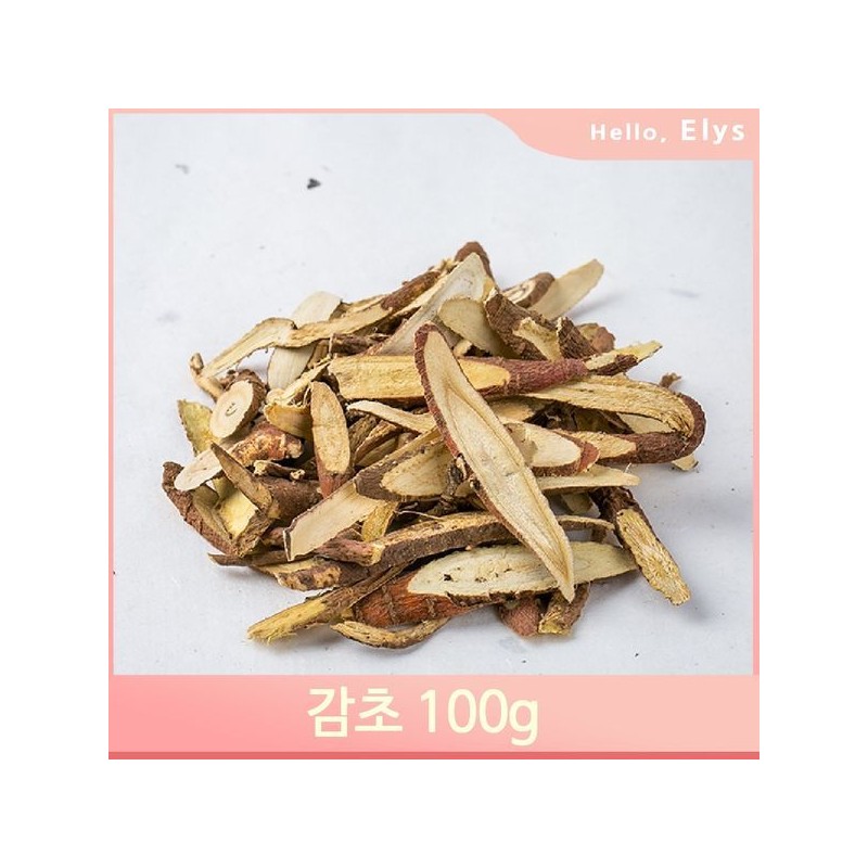 요리 한방차 말린감초 100g 김치 약초 가정 건조 약재 Dried
