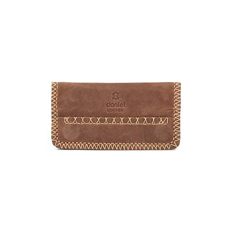 Daniel Leather Pouch from Genuine Leather (Brown)