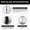 4 Inch Backdraft Damper Back Draft Vent Duct Shutter Blocker,