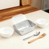 HOZEON 10pcs 20oz Stainless Steel Food Storage Containers with Lids,