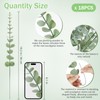 Voqoza 18pcs Eucalyptus Stems Greenery Stems Fake Leaves Artificial Flowers
