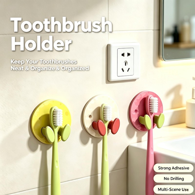 Cute Toothbrush Cover Protector with Toothbrush Holder Set of 6