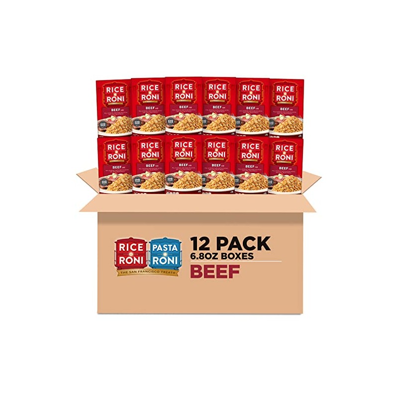 Rice-A-Roni Beef, 6.8oz Boxes (12 Pack)