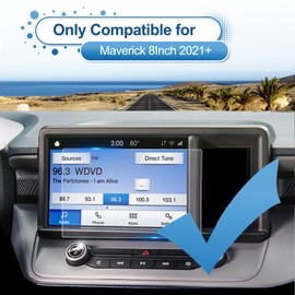 Coleya 2022 2023 2024 Maverick (Hybrid) Screen Protector for Ford Maverick (XL/XLT/Lariat) 8-inch SYNC® 3 Touchscreen, 9H Tempered Glass 2024 Maverick Accessories Scratch-Resistant/HD Transparent 8"