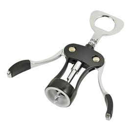 Pearl Metal Domaine Ruti Wing Drill Corkscrew, Black C-3719