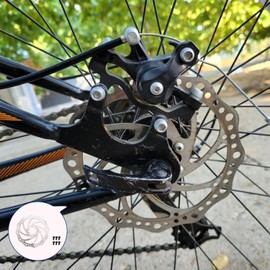 2 x Disc Brake Rotors 160mm | Bike Disc Brake Rotor Stainless Steel With 12 Pcs Screws | Disc Brake Spacer, Bike Disk Brake Space | Suitable For Road Bike,Mountain Bike,MTB,BMX