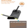 Casabella Wayclean Handheld Angled, Medium, Gray Dustpan and Brush Set,