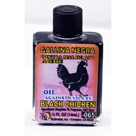 1 Piece BRYBRADAN Black Chicken Spiritual Oil GALLINA Negra ACEITE ESPIRITUAL -1/2 FL OZ 14.7ML