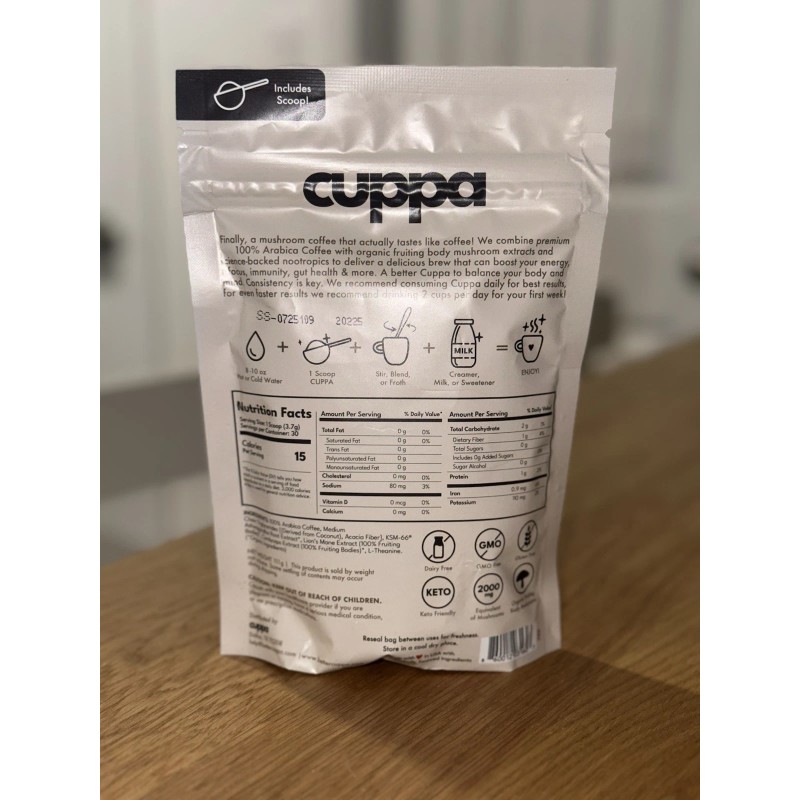 Lion Cuppa Healthy Mushroom Coffee 30 Servings Lion's Mane &