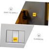 CAXUSD 12sheets Off Stickers Caution Labels for Equipment Easy to