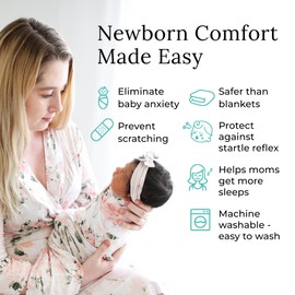 Posh Peanut Mommy and me Hospital Maternity Robe and Swaddle Receiving Blanket Bundle