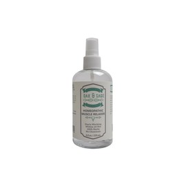 OAK & SAGE Homeopathic Muscle Relaxer - Unscented - 8oz - 100% Herbs, No Alcohol, No Chemicals