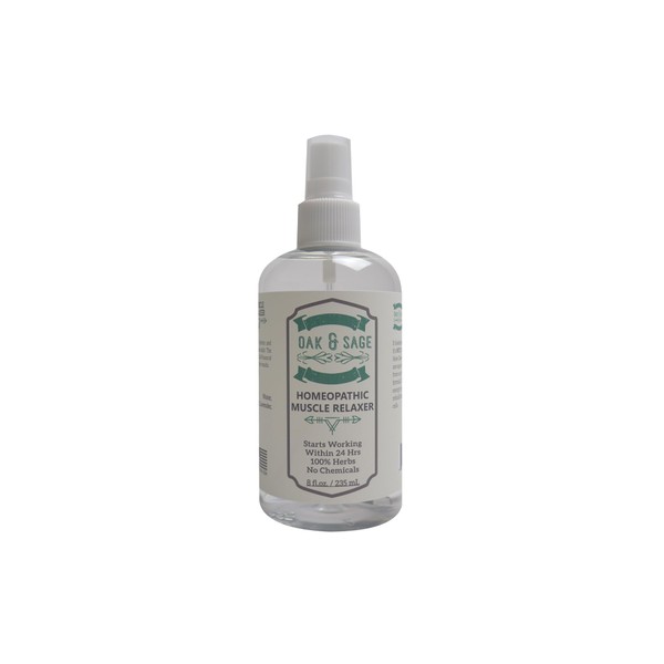 OAK & SAGE Homeopathic Muscle Relaxer - Unscented - 8oz