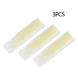 Soprano Saxophone Reeds Synthetic Resin 1.5 Strength with Plastic Cover 3PCS Resin Saxophone Reeds Soprano Alto