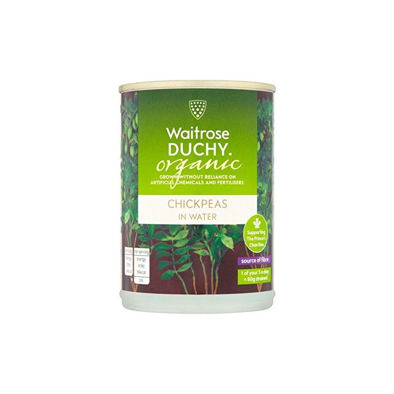 Waitrose Duchy Organic Chickpeas in Water 400g