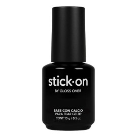Gloss Over stick on base con calcio para pegar geltip