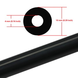 Ucreative 5FT ID 5/32" (4mm) High Temperature Silicone Vacuum Tubing Hose 130PSI Max Pressure Black