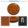 ACROPIX M6x1.0 Orange Plastic Universal Motorcycle Bicycle Round Screw Mount