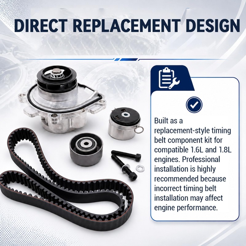 Engine Timing Belt Kit with Water Pump for Chevy Cruze